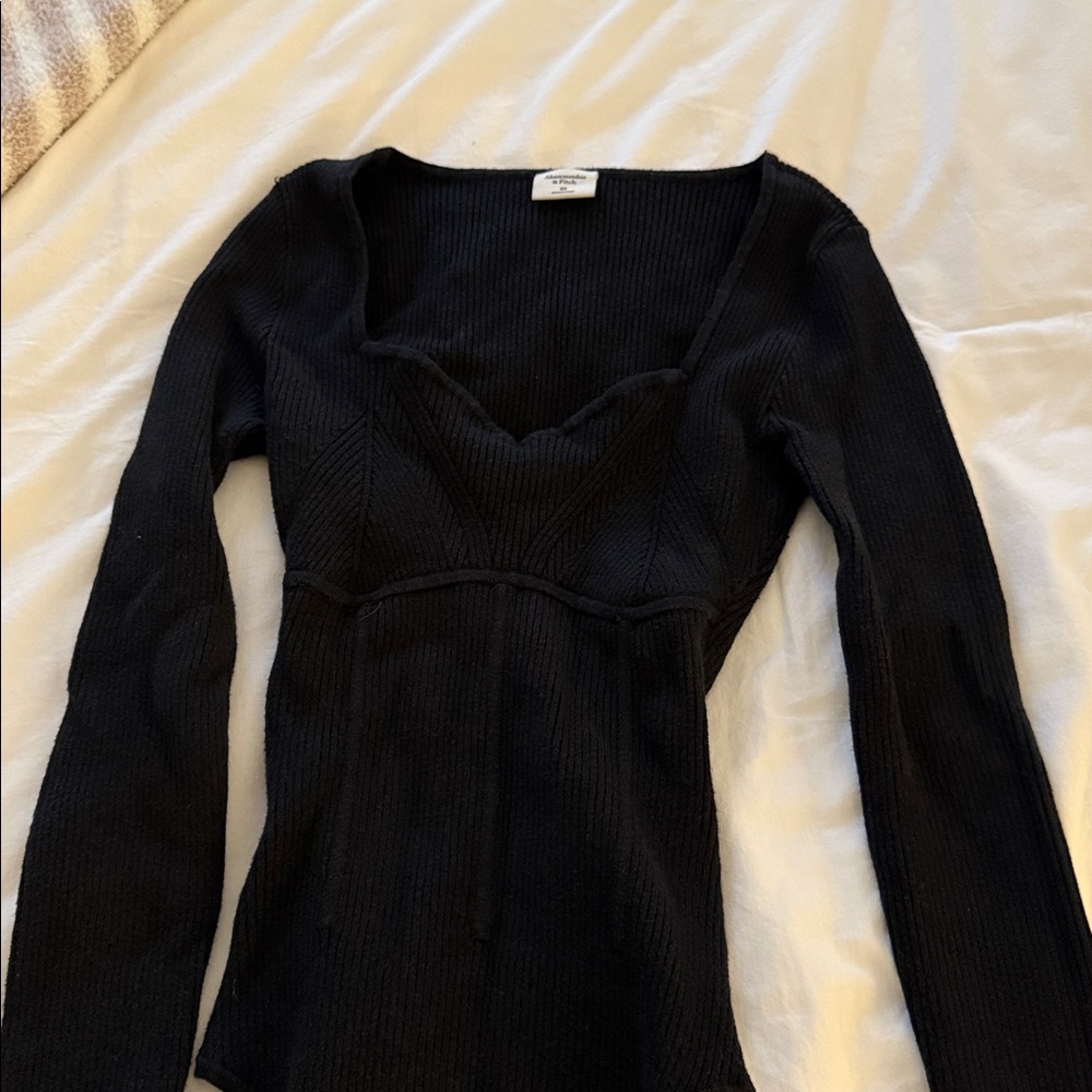 Black Abercrombie Sweater Bodysuit XS